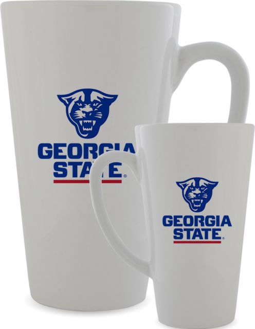 Georgia State Full Color Latte Mug 17oz Primary Logo - ONLINE ONLY