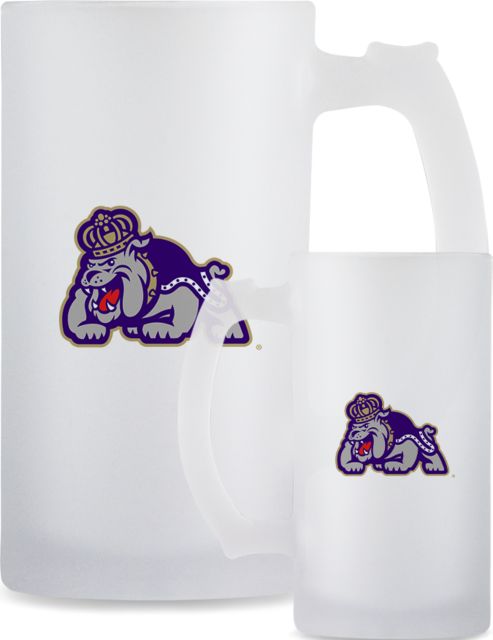 James Madison Full Color Decorative Frosted Glass Mug 16oz Duke Dog - ONLINE ONLY