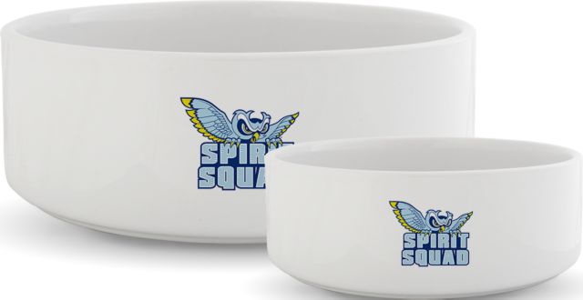 Prince George Ceramic Dog Bowl Owls Spirit Squad - ONLINE ONLY