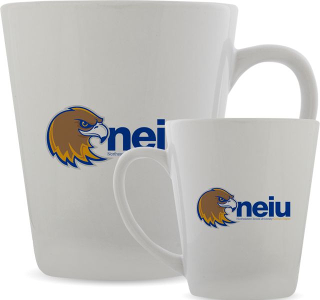 Northeastern Illinois Full Color Latte Mug 12oz Mascot neiu - ONLINE ONLY