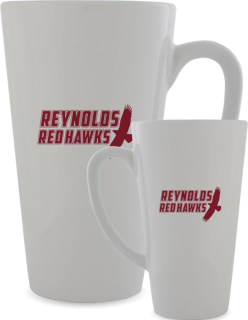 J. Sargeant Reynolds Full Color Latte Mug 12oz Reynolds Red Hawks - ONLINE ONLY