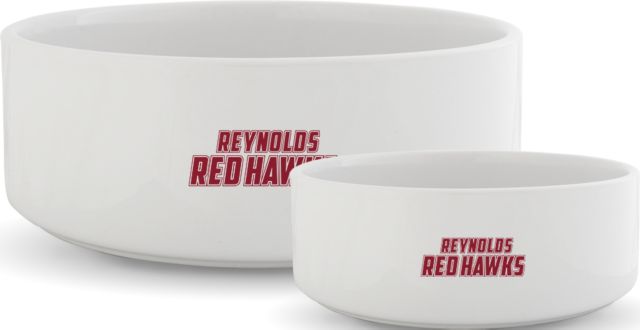 J. Sargeant Reynolds Ceramic Dog Bowl Reynolds Red Hawks - ONLINE ONLY