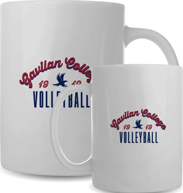 Gavilan Full Color Mug 15oz Gavilan College Arched Volleyball - ONLINE ONLY