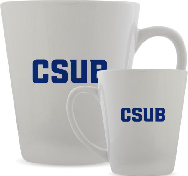 Cal State Bakersfield Full Color Latte Mug 12oz CSUB Wordmark - ONLINE ONLY