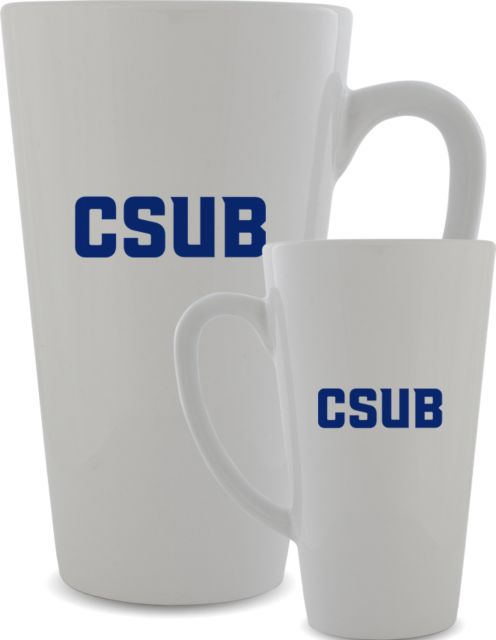 Cal State Bakersfield Full Color Latte Mug 17oz CSUB Wordmark - ONLINE ONLY