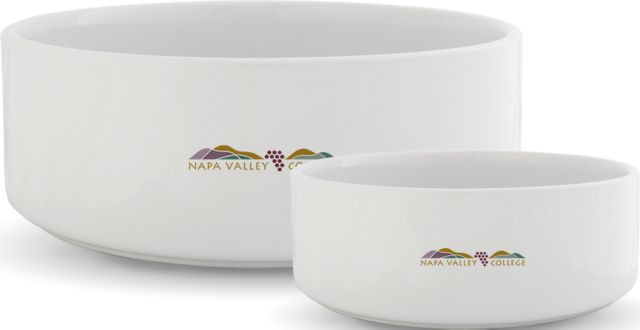 Napa Valley Ceramic Dog Bowl Napa Valley College Flat - ONLINE ONLY