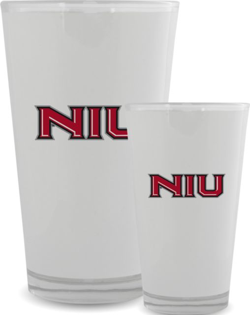 Northern Illinois Full Color Glass 17oz Primary Wordmark - ONLINE ONLY