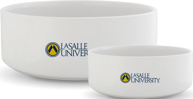 La Salle Ceramic Dog Bowl Institutional Mark - ONLINE ONLY