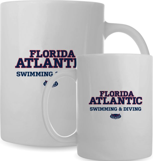 Florida Atlantic Full Color Mug 15oz Florida Atlantic University Swimming and Diving - ONLINE ONLY