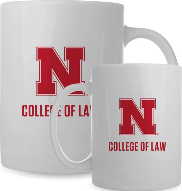 Nebraska Full Color Mug 15oz N College of Law Stacked - ONLINE ONLY