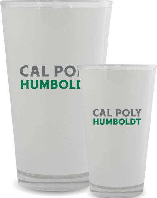 Humboldt Full Color Glass 17oz Cal Poly Humboldt Wordmark  - ONLINE ONLY
