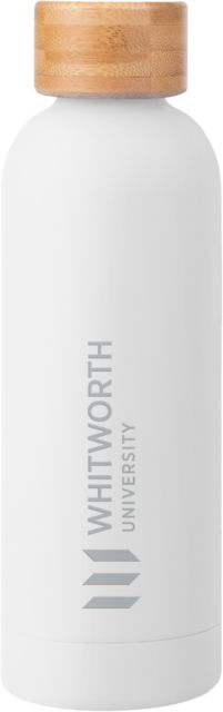 Whitworth Blair Stainless Bottle w/ Bamboo Lid 17 oz Whitworth University Primark Mark Engraved - ONLINE ONLY
