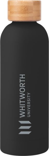 Whitworth Blair Stainless Bottle w/ Bamboo Lid 17 oz Whitworth University Primark Mark Engraved - ONLINE ONLY