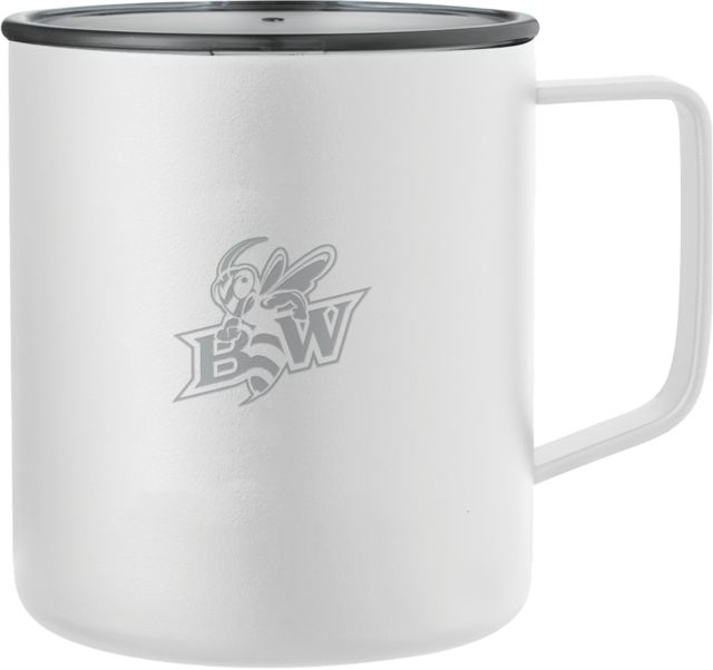 Baldwin Wallace Rover Camp Vacuum Insulated Mug 14oz Baldwin Wallace BW with Mascot Engraved - ONLINE ONLY