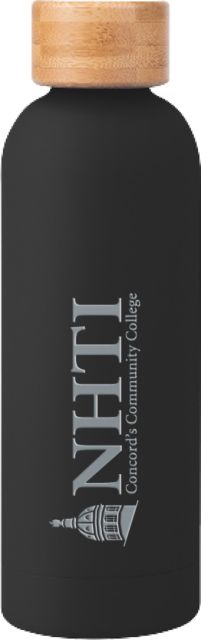 NHTI Concord Blair Stainless Bottle w/ Bamboo Lid 17 oz NHTI Primary Wordmark Engraved - ONLINE ONLY