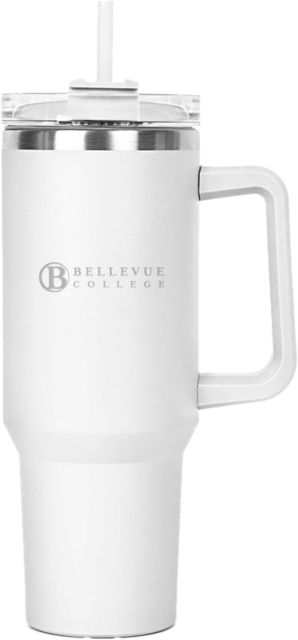 Bellveue Hippo Mug & Straw Lid with Twist Closure 40 oz Bellevue College Primary Mark Engraved - ONLINE ONLY