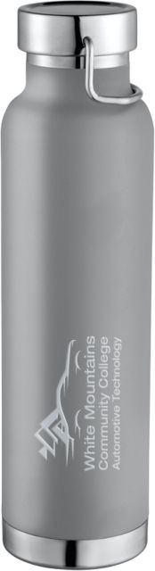 White Mountains Thor Copper Vacuum Insulated Bottle 22oz Mountains Community College Automotive Technology Engraved - ONLINE ONLY