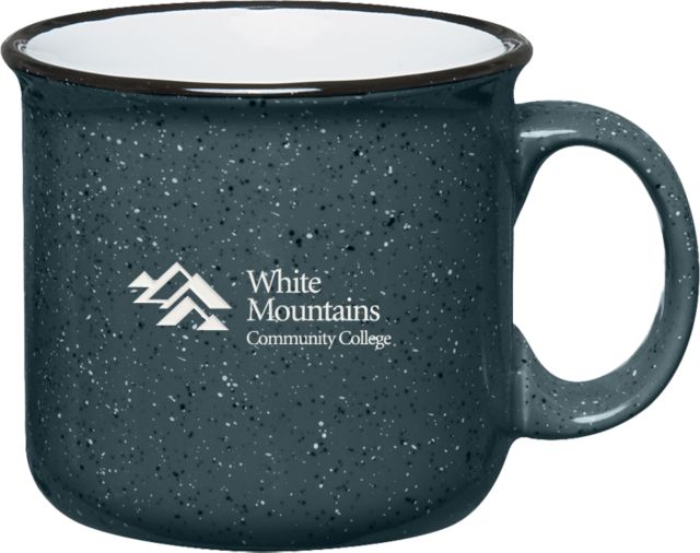 White Mountains Campfire Mug 15 oz Mountains Community College Logo Engraved - ONLINE ONLY
