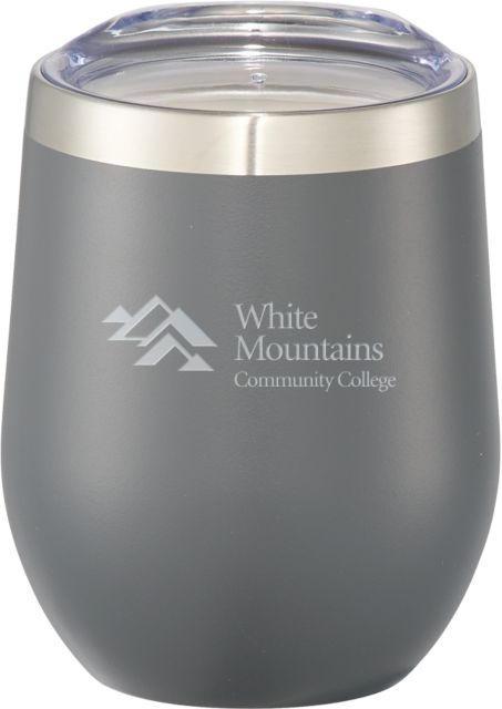 White Mountains Corzo Vacuum Insulated Cup 12oz Mountains Community College Logo Engraved - ONLINE ONLY