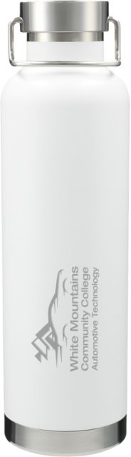 White Mountains Thor Copper Vacuum Insulated Bottle 32oz Mountains Community College Automotive Technology Engraved - ONLINE ONLY