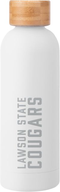 Lawson State Blair Stainless Bottle w/ Bamboo Lid 17 oz Lawson State Cougars Stacked Engraved - ONLINE ONLY