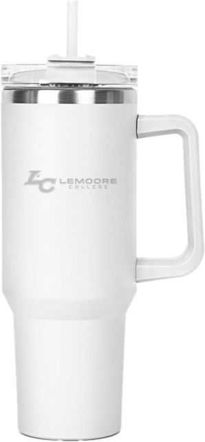 WHC Lemoore Hippo Mug & Straw Lid with Twist Closure 40 oz Lemoore College Logo Horizontal Engraved - ONLINE ONLY