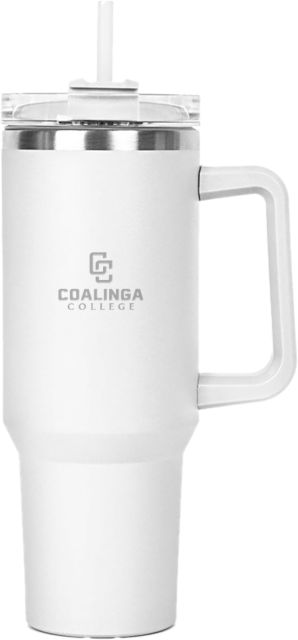 WHC Coalinga Hippo Mug & Straw Lid with Twist Closure 40 oz Coalinga College Vertical Lockup Engraved - ONLINE ONLY