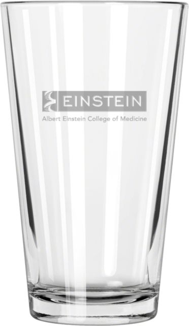 Albert Einstein Libbey Pint Glass 16oz Einstein Logo Engraved - ONLINE ONLY