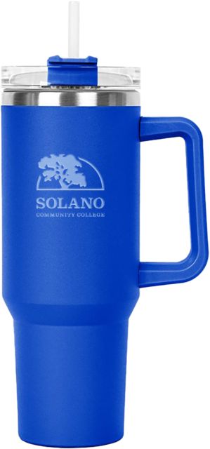Solano Hippo Mug & Straw Lid with Twist Closure 40 oz Solano Community College Institutional Mark Engraved - ONLINE ONLY