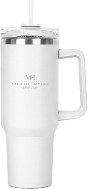 Mitchell Hamline Hippo Mug & Straw Lid with Twist Closure 40 oz Mitchell Hamline School of Law Engraved - ONLINE ONLY