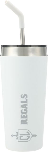 Cal Lutheran Faye Vacuum Tumbler w/ Stainless Straw 20 oz Shield and Crown Regals Engraved - ONLINE ONLY