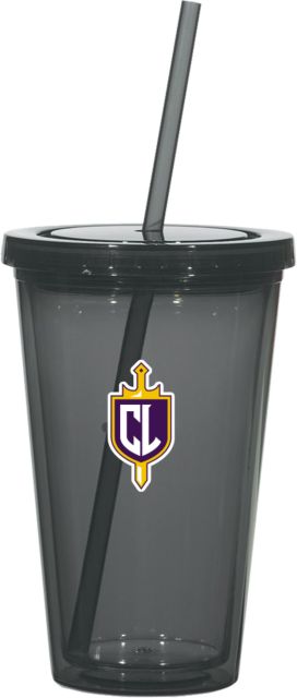 Cal Lutheran Madison Double Wall Tumbler w/Straw 16oz CL Shield and Sword - ONLINE ONLY