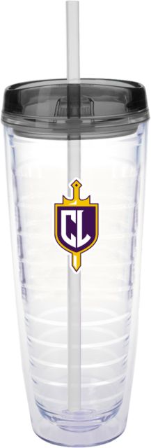 Cal Lutheran Tritan Double Wall Tumbler w/Charcoal Top 26oz CL Shield and Sword - ONLINE ONLY