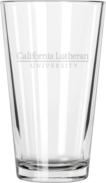 Cal Lutheran Libbey Pint Glass 16oz Cal Lutheran Institutional Engraved - ONLINE ONLY