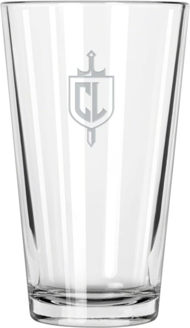 Cal Lutheran Libbey Pint Glass 16oz Sword and Shield CL Engraved - ONLINE ONLY