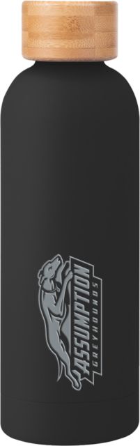Assumption Blair Stainless Bottle w/ Bamboo Lid 17 oz Assumption University Greyhound Logo Engraved - ONLINE ONLY