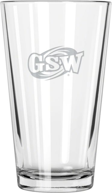 GSW State Libbey Pint Glass 16oz GSW Athletics Mark Engraved - ONLINE ONLY