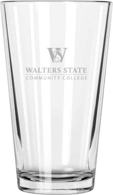 Walter State Libbey Pint Glass 16oz Primary Engraved - ONLINE ONLY