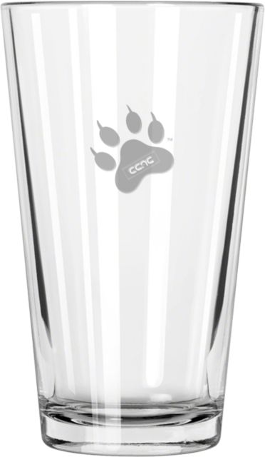 CCAC Libbey Pint Glass 16oz Paw Print Engraved - ONLINE ONLY