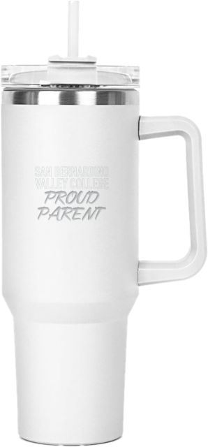 SBVC Hippo Mug & Straw Lid with Twist Closure 40 oz San Bernardino Valley College Proud Parent Engraved - ONLINE ONLY