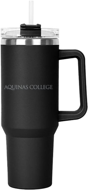 Aquinas College Hippo Mug & Straw Lid with Twist Closure 40 oz Inst. Wordmark Engraved - ONLINE ONLY