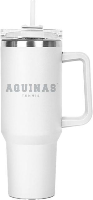 Aquinas College Hippo Mug & Straw Lid with Twist Closure 40 oz Tennis - Aquinas Engraved - ONLINE ONLY