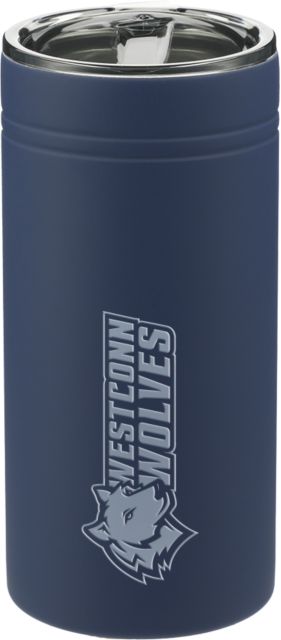 Western Connecticut Sherpa Vacuum Tumbler & Insulator 11oz Westconn Wolves Mascot Head Left Engraved - ONLINE ONLY