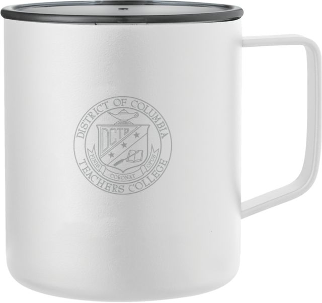 District of Columbia Rover Camp Vacuum Insulated Mug 14oz Teachers College Crest Engraved - ONLINE ONLY