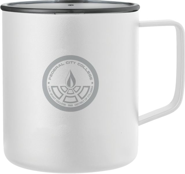 District of Columbia Rover Camp Vacuum Insulated Mug 14oz Federal City College Crest Engraved - ONLINE ONLY