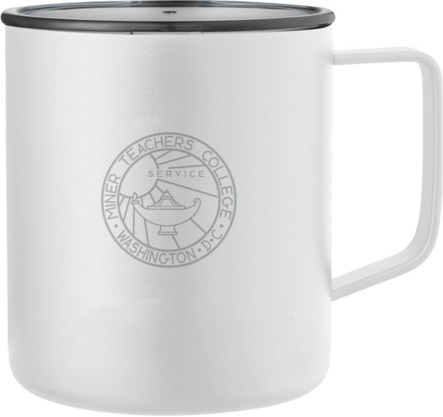 District of Columbia Rover Camp Vacuum Insulated Mug 14oz Miner Teachers College Crest Engraved - ONLINE ONLY