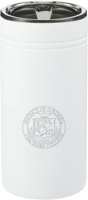 District of Columbia Sherpa Vacuum Tumbler and Insulator 12oz Teachers College Crest Engraved - ONLINE ONLY