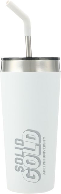 Adelphi Faye Vacuum Tumbler w/ Stainless Straw 20 oz Adelphi University Solid Engraved - ONLINE ONLY