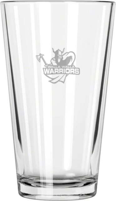 Walla Walla Libbey Pint Glass 16oz WW Warriors Warrior  Engraved - ONLINE ONLY