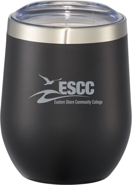ESCC Corzo Vacuum Insulated Black Cup 12oz Primary Logo Engraved - ONLINE ONLY